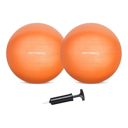 Bola Suiça - Fit Ball - D1fitness 55cm (2und) Com Bomba Bola Suiça - Fit Ball - D1fitness 55cm (2und) Com Bomba