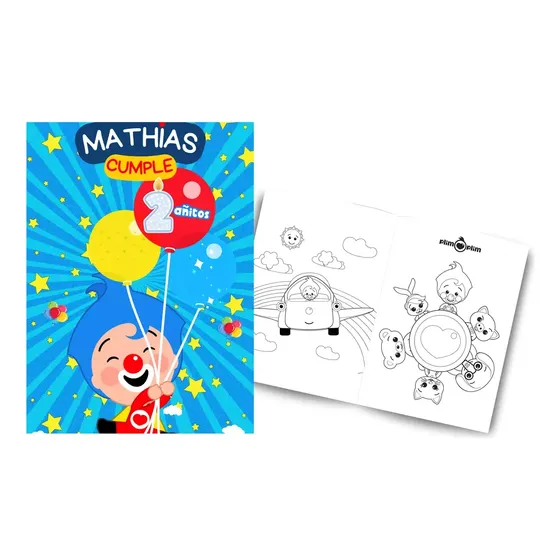 15 Mini Libros Para Colorear Personalizados