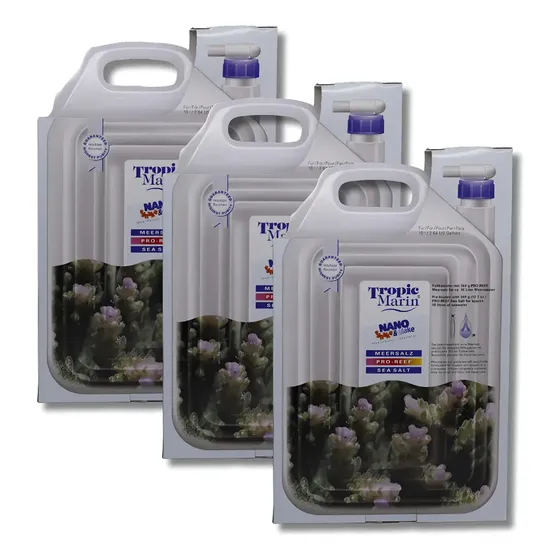 Kit 3 Unid Tropic Marin Pro Reef 360g De Sal Expansível 10l