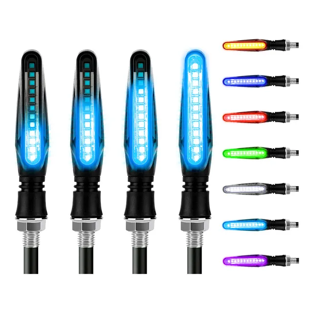 Direccionales Led Moto Secuencial Indicador Intermitente 4pz