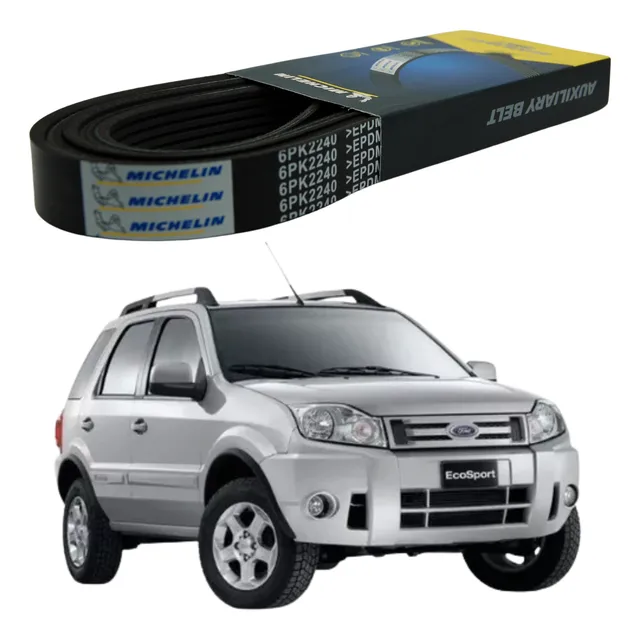 Poly V Ecosport 1.6 8v Zetec Rocam 2003 2004 2005 2006 2007
