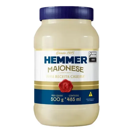 Maionese Receita Caseira 500g Hemmer