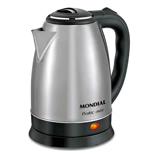 Jarra Elétrica Chaleira Sem Fio 2l Mondial Inox A Melhor 127v Jarra Elétrica Chaleira Sem Fio 2l Mondial Inox A Melhor 127v