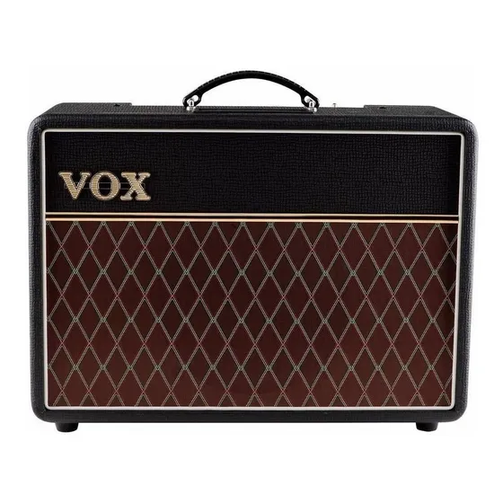 Amplificador VOX Custom Series AC10C1 Valvular para guitarra de 10W color negro/marrón 220V