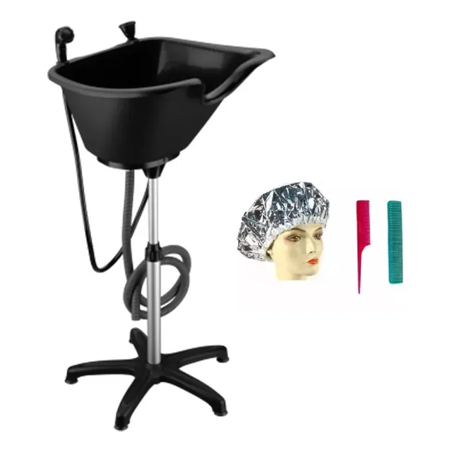 Bacha Lavacabezas Portatil Con Duchador + Gorro + 2 Peines