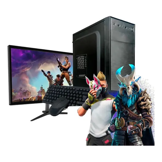 Pc Gamer Ryzen 5 16gb Ddr4 Ssd 480gb Gt 730 4gb Monitor 22 