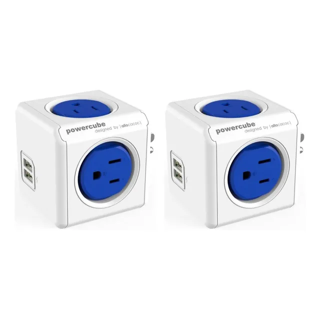 Multitoma 4 Tomas + 2 Puertos Usb  - 2 Unidades