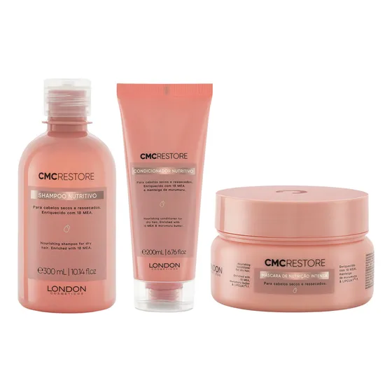 Kit Cmc Restore Shampoo, Cond E Máscara - London Cosméticos