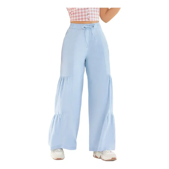 Pantalón Para Mujer Azul Claro Atypical