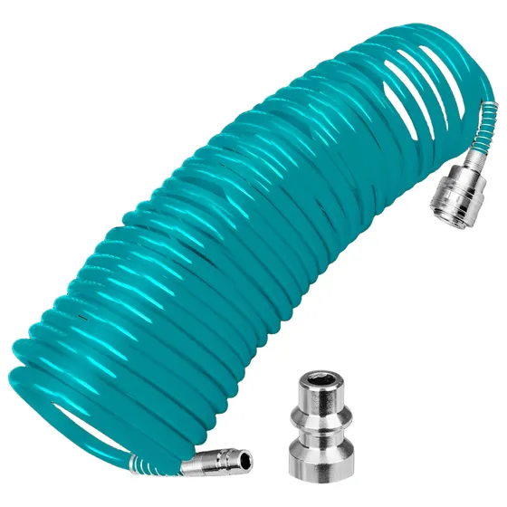 Manguera Espiral De Aire Para Compresor 5/8 15m Total