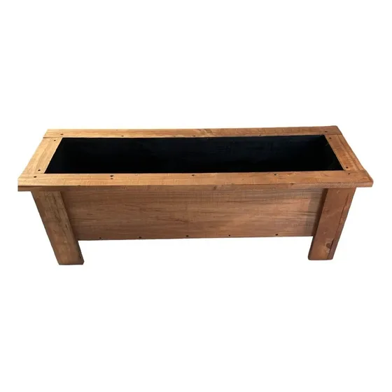 Jardinera De Madera Básica Con Protector