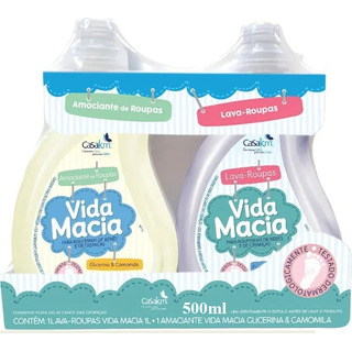 Vida Macia Lava Roupas E Amaciante Glicerina Camomila 500ml Vida Macia Lava Roupas E Amaciante Glicerina Camomila 500ml