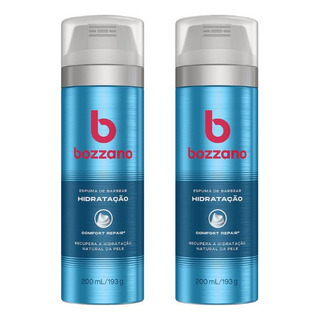 Espuma De Barbear Bozzano 200ml Hidrataçao - Kit C/ 2un Espuma De Barbear Bozzano 200ml Hidrataçao - Kit C/ 2un