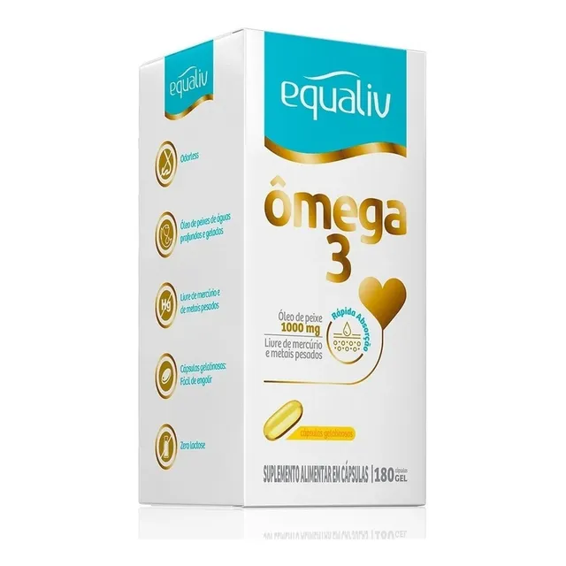 Ômega 3 - 180 Cápsulas - Equaliv