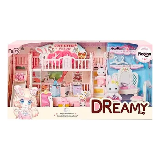Playset Bay Dreamy Cama Conejos Accesorios