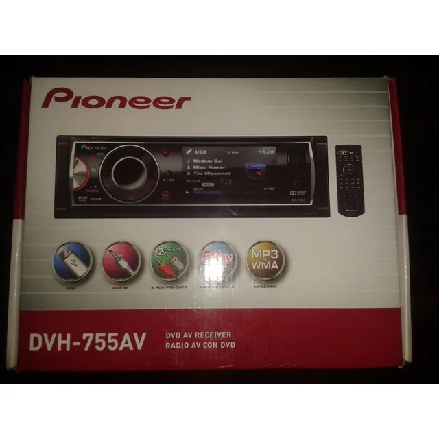 Reproductor Dvd Pioneer Dvh-775av Usb Pantalla Extraible