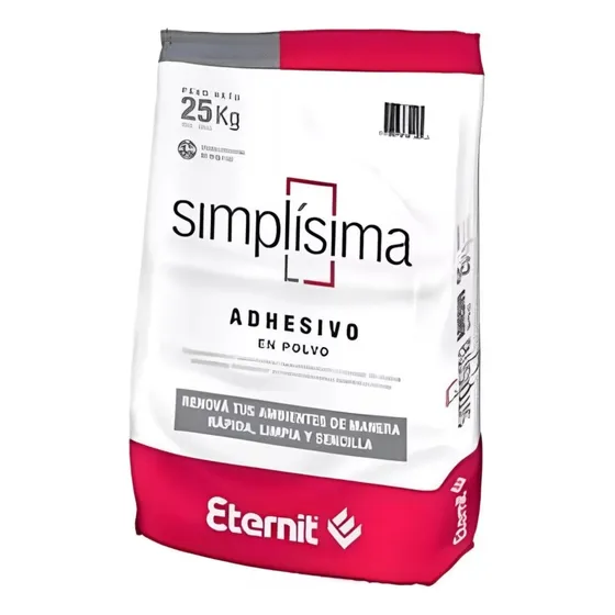 Adhesivo Polvo Placa Cementicia Simplisima Eternit X 25kg