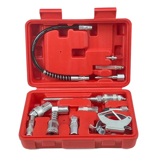 Kit Herramientas Lubricacion Engrase Grasera Engrasadora