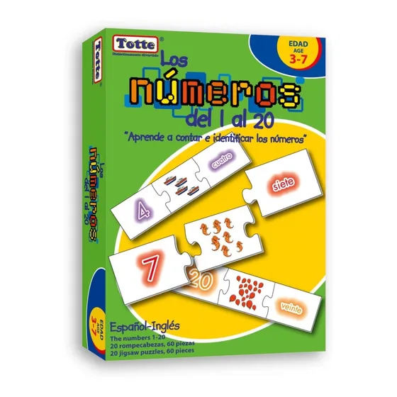 Los Números Del 1 Al 20 Totte Juega Y Aprende Didácticamente