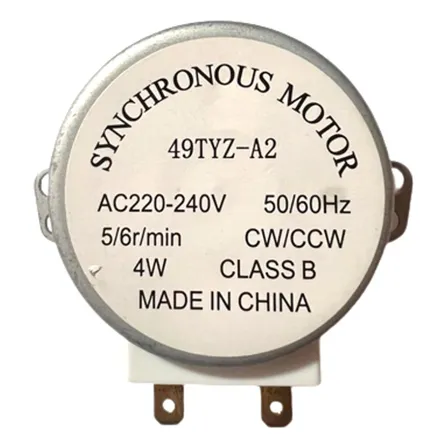 Motor Plato De Horno Microondas 5/6 Rpm 4w - Eje Media Luna