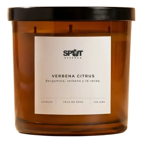 Vela De Soya Aromática 415gr Spot Essence Ambar Verbena Citrus