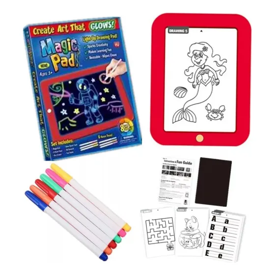 Pizarra Magica Magic Pad Led Tablero De Neon Para Dibujar