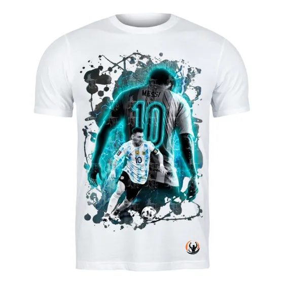 Camiseta Messi Blanco Sublimado