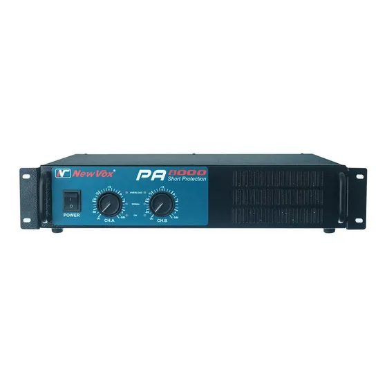 Amplificador  New Vox Pa 8000 - 4000w De Potencia Rms