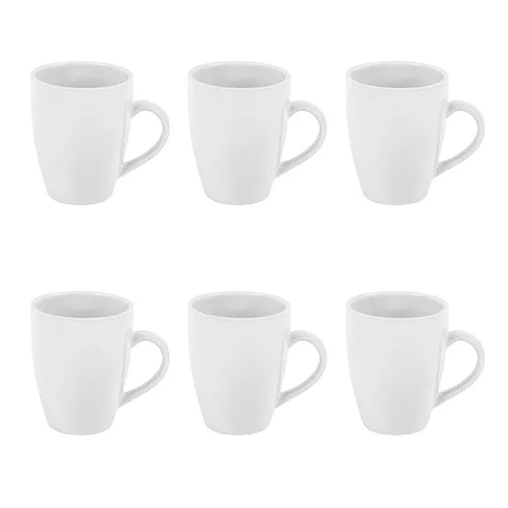 Set X6 Tazas De Ceramica Jarro Mug Apta Microondas Bebidas