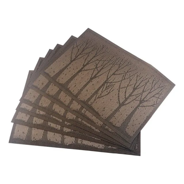 Individuales De Mesa Con Portavasosx6 Puestos En Pvc Lavable
