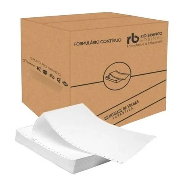 Formulário Contínuo Razão 2 Vias 24 X 14 C/3000 Jgs Com Nf