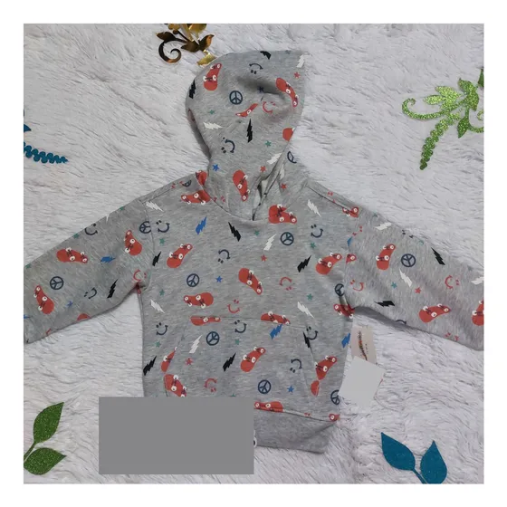 Suéter Garanimals Estampado Gris Para Niño Pequeño