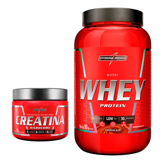 Kit Integral Medica Nutri Whey 900g + Creatina 150g 100%