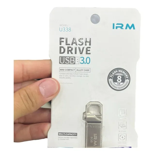 Pendrive Irm Usb Flash Drive 8 Gb 3.0 Finito Plateado N° 1