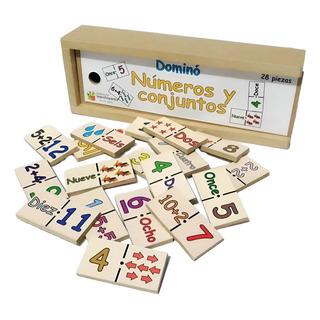 Dominó Números Y Conjuntos De Madera , Educativo, Didáctico Dominó Números Y Conjuntos De Madera , Educativo, Didáctico