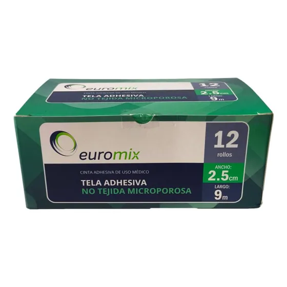 Cinta Tela Hipoalergenica Microporosa Caja X 12 De 2.5 Cm