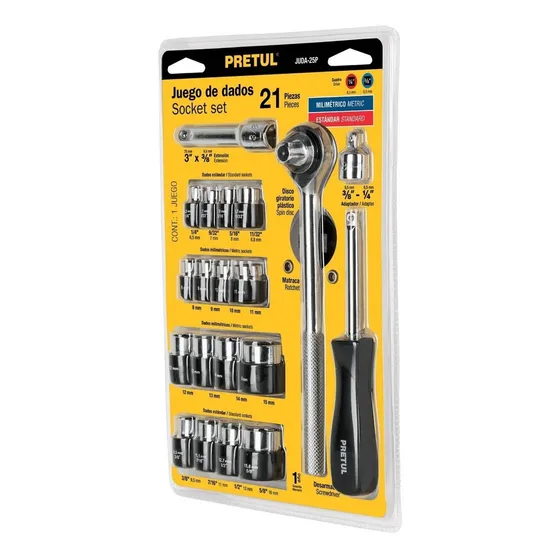 Llave tubo Pretul By Truper JUDA-25P color gris con acabado cromado 1/4"