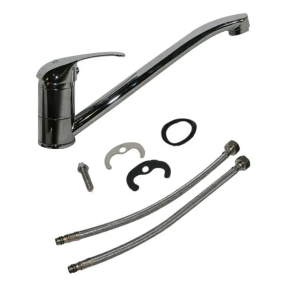 Grifo Llave Lavaplatos Fregadero Monomando Abs Cromado