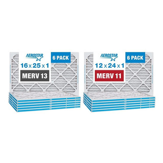 Aerostar Filtro De Aire Plisado Merv 13 De 16 X 25 X 1, Paqu Aerostar Filtro De Aire Plisado Merv 13 De 16 X 25 X 1, Paqu