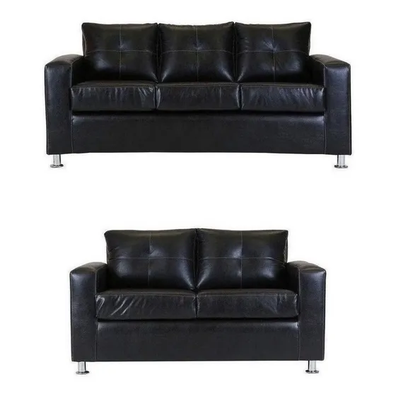 Living Facundo 32 Pata Metálica Pu Negro / Muebles América
