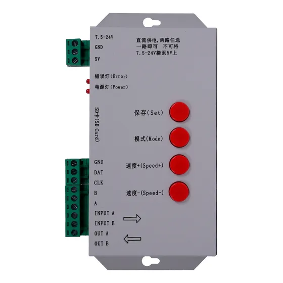 Controladora Para Led Rgb 144w + Tarjeta Sd + Destornillador