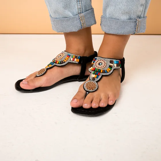 Ojota Lady Comfort Mujer India Baja Multicolor Verano Moda