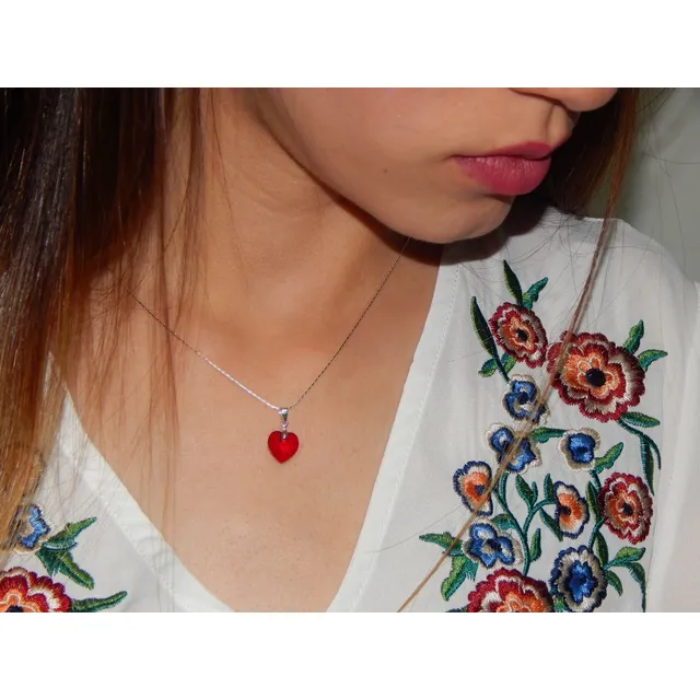 Dijes Swarovski En Forma De Corazón