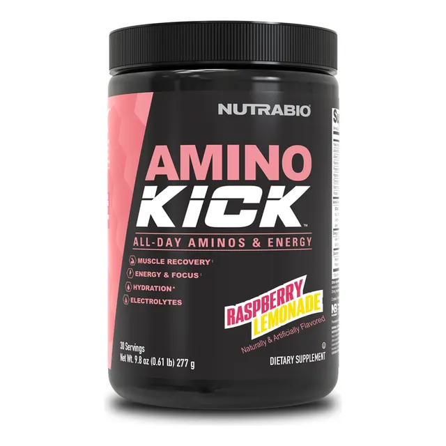 Amino Ácidos Amino Kick  Nutrabio 30 Serv Elige Tu Sabor