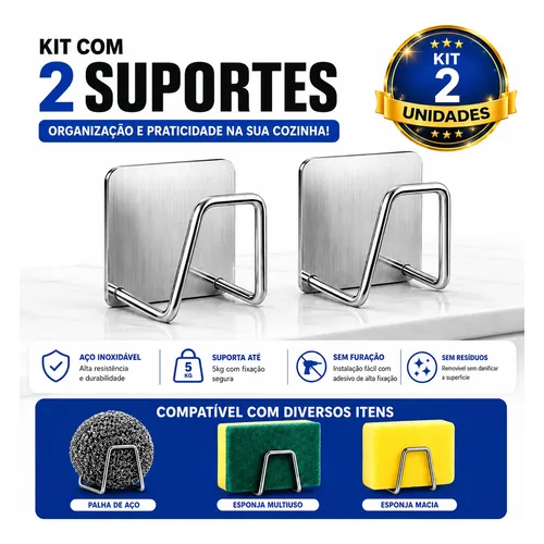 Zx Organizador Multifuncional For Esponjas De Cocina | MercadoLivre