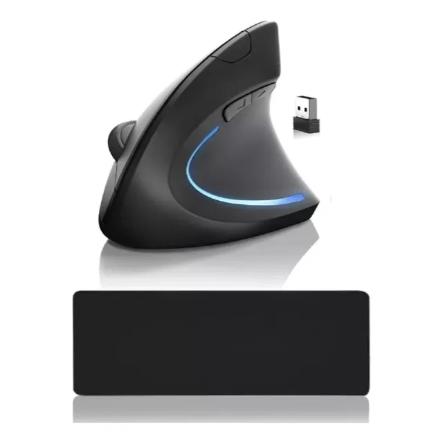 Mouse Hp Vertical Recargable Inalambri + Pad Mouse 30cm*80cm