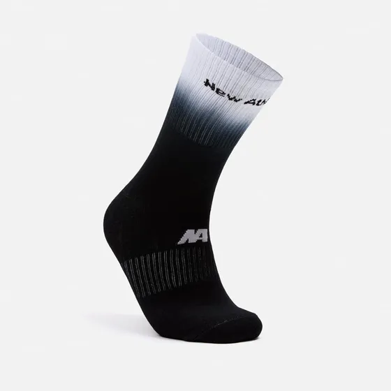 Medias New Athletic Canillera44 Negro Con Blanco Unisex