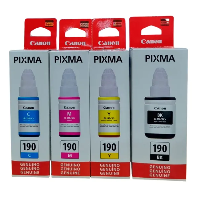 Combo 4 Tintas Gi-190 Canon Original G2100 G4100 G3100 G3110