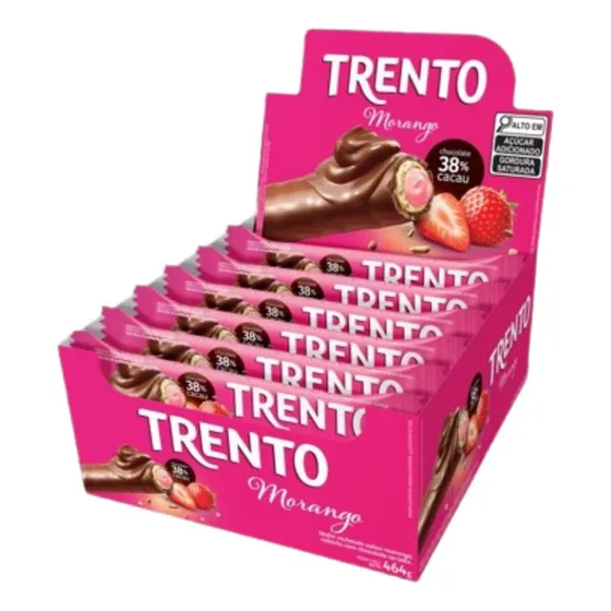 Trento Peccin PECCIN S A morango com sem agregado caixa 29 g