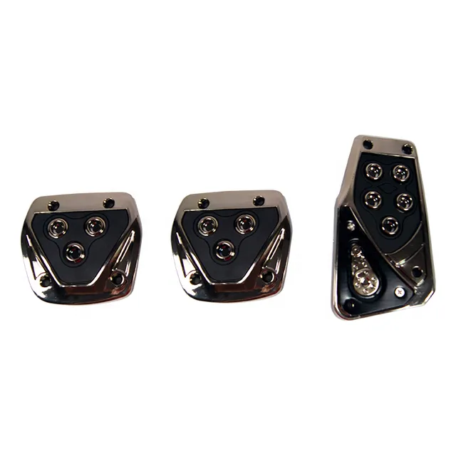 Kit Pedaleras Tuning Negro Acelerador Freno Embrague